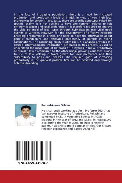 Produktbild: Screening and Out Breeding of Eggplant Genotypes