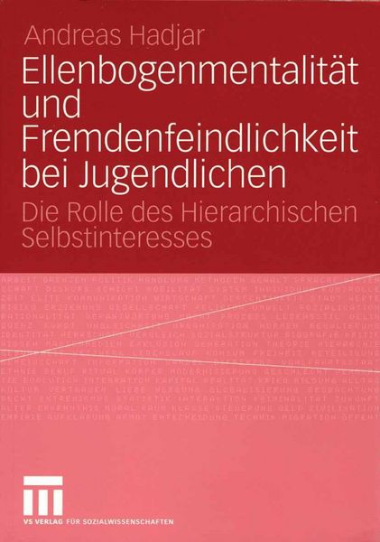 Produktbild: Ellenbogenmentalit&auml;t und Fremdenfeindlichkeit bei Jugendlichen