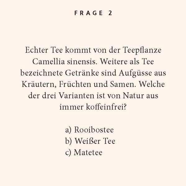 Produktbild: Tee-Quiz