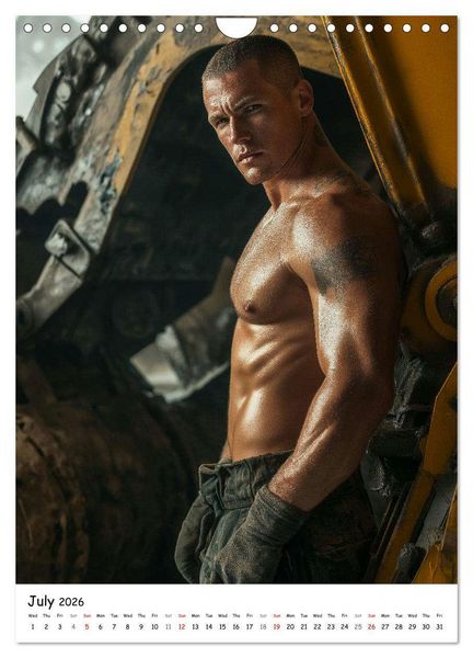 Produktbild: Hot Builders - Hard at Work (Wall Calendar 2026 DIN A4 portrait), CALVENDO 12 Month Wall Calendar
