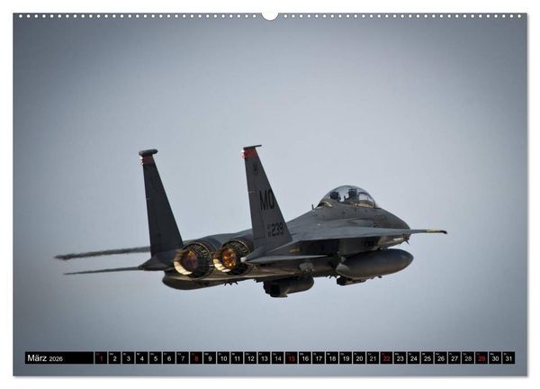 Produktbild: Kriegstechnik. Kampfjet-Impressionen (hochwertiger Premium Wandkalender 2026 DIN A2 quer), Kunstdruck in Hochglanz