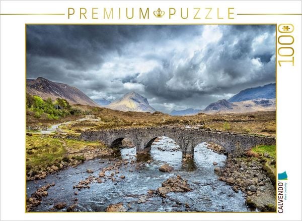 Produktbild: CALVENDO Puzzle Sligachan Old Bridge | 1000 Teile Lege-Gr&ouml;&szlig;e 64x48cm Foto-Puzzle f&uuml;r gl&uuml;ckliche Stunden