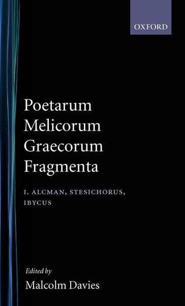 Produktbild: Poetarum Melicorum Graecorum Fragmenta