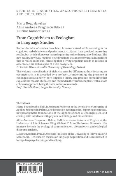 Produktbild: From Cognitivism to Ecologism in Language Studies