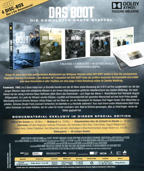 Produktbild: Das Boot - Staffel 1 - Limited Special Edition [4 BRs]