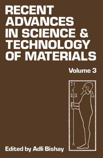 Produktbild: Recent Advances in Science and Technology of Materials