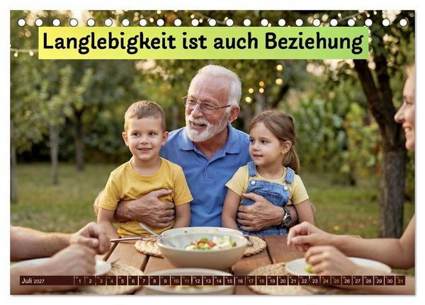 Produktbild: Longevity - Die Zukunft der Vitalit&auml;t (Tischkalender 2027 DIN A5 quer), CALVENDO Monatskalender