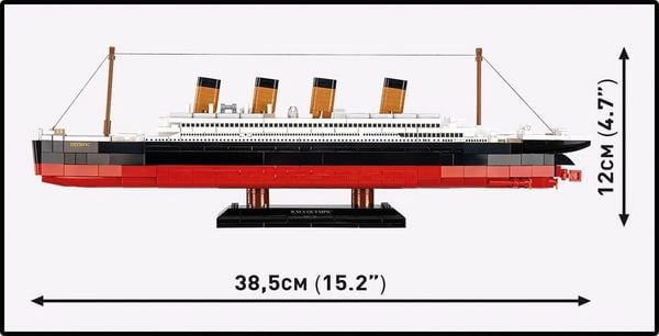 Produktbild: COBI Historical Collection 1687 - R.M.S. Olympic, Bausatz 1:700, 595 Klemmbausteine