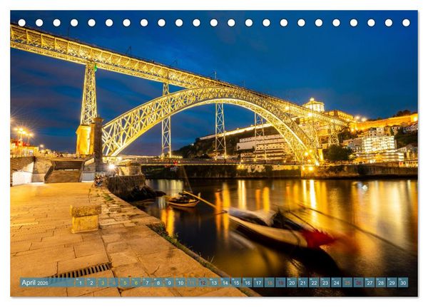 Produktbild: RIVERSIDE BLUES - Abends am Fluss (Tischkalender 2026 DIN A5 quer), CALVENDO Monatskalender