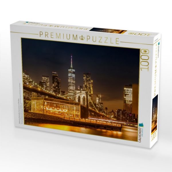 Produktbild: CALVENDO Puzzle Malerische Manhattan Impression aus Brooklyn | 1000 Teile Lege-Gr&ouml;&szlig;e 64x48cm Foto-Puzzle f&uuml;r gl&uuml;ckliche Stunden