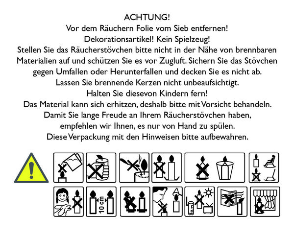 Produktbild: R&auml;ucherst&ouml;vchen aus Porzellan mit Sieb