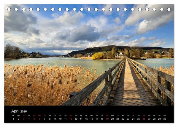 Produktbild: Bodensee - Uferlandschaften im sch&ouml;nsten Licht 2026 (Tischkalender 2026 DIN A5 quer), CALVENDO Monatskalender