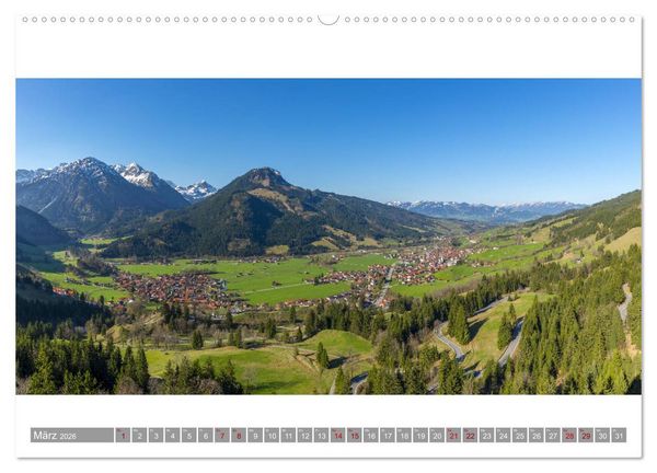 Produktbild: Oberallg&auml;u Panorama (hochwertiger Premium Wandkalender 2026 DIN A2 quer), Kunstdruck in Hochglanz
