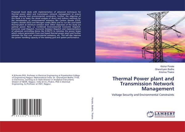 Produktbild: Thermal Power plant and Transmission Network Management