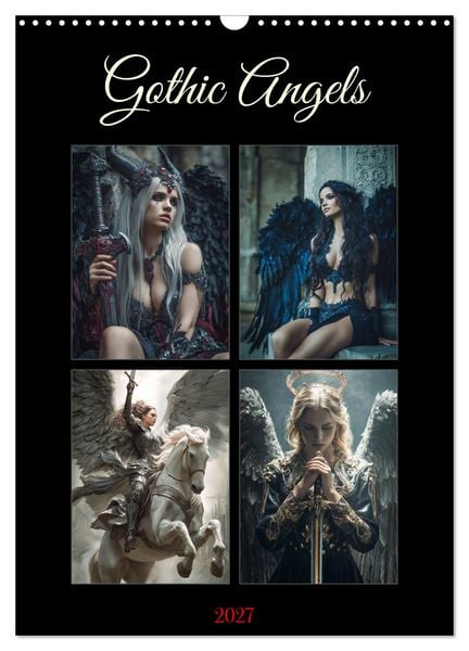 Produktbild: Gothic Angels (Wandkalender 2027 DIN A3 hoch), CALVENDO Monatskalender