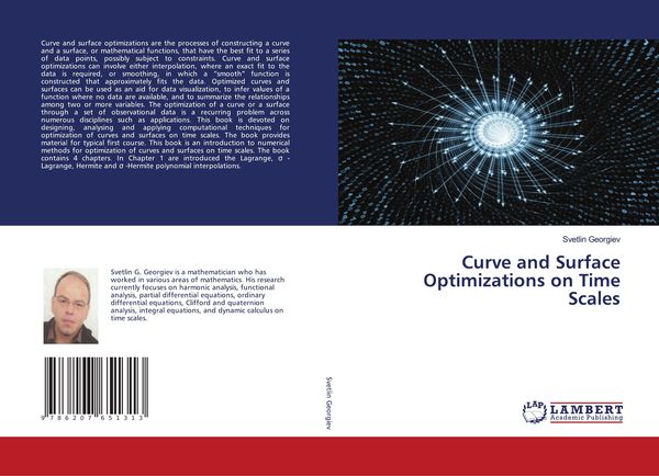 Produktbild: Curve and Surface Optimizations on Time Scales