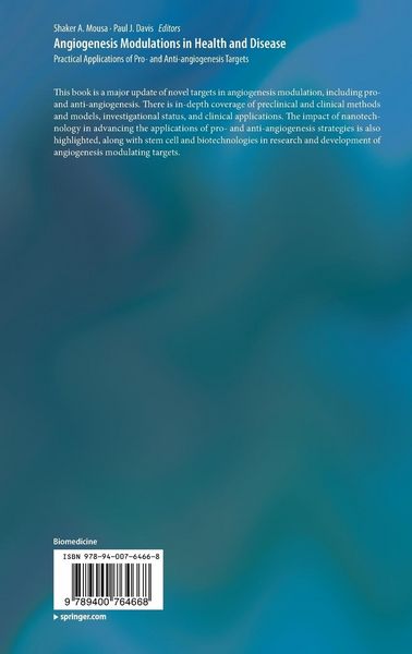 Produktbild: Angiogenesis Modulations in Health and Disease