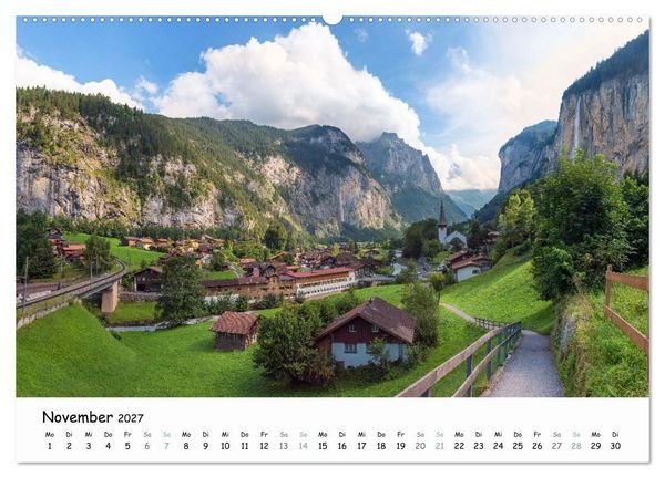Produktbild: Faszination Berner Oberland - Wanderlust und Gipfelblick (Wandkalender 2027 DIN A2 quer), CALVENDO Monatskalender