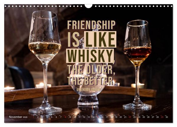 Produktbild: Wonderful Whisky Wisdom (Wall Calendar 2026 DIN A3 landscape), CALVENDO 12 Month Wall Calendar