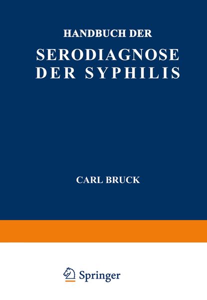 Produktbild: Handbuch der Serodiagnose der Syphilis