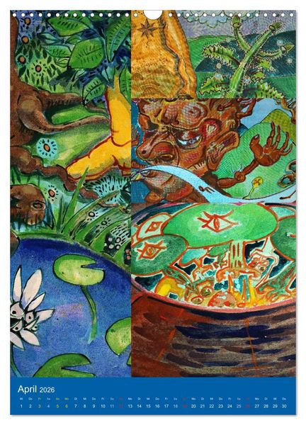 Produktbild: Thilia. Reise durch Mittelerde. Acrylmalerei von Michael Weiler. (Wandkalender 2026 DIN A3 hoch), CALVENDO Monatskalender