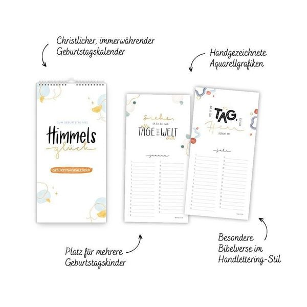 Produktbild: Himmelsgl&uuml;ck Geburtstagskalender