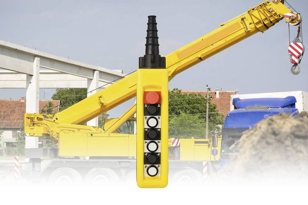 Produktbild: TRU COMPONENTS TC-13599184 TC-A6913 H&auml;ngetaster mit NOT-Aus-Schalter 1St.