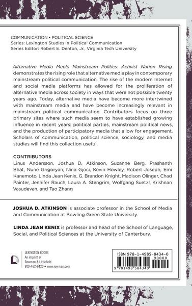 Produktbild: Alternative Media Meets Mainstream Politics