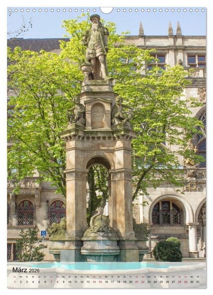 Produktbild: Historisches Duisburg (Wandkalender 2026 DIN A3 hoch), CALVENDO Monatskalender