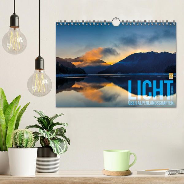 Produktbild: Licht &uuml;ber Alpenlandschaften (Wandkalender 2026 DIN A4 quer), CALVENDO Monatskalender
