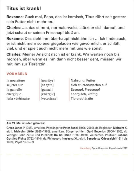 Produktbild: Franz&ouml;sisch Sprachkalender 2027 - Franz&ouml;sisch lernen leicht gemacht - Tagesabrei&szlig;kalender