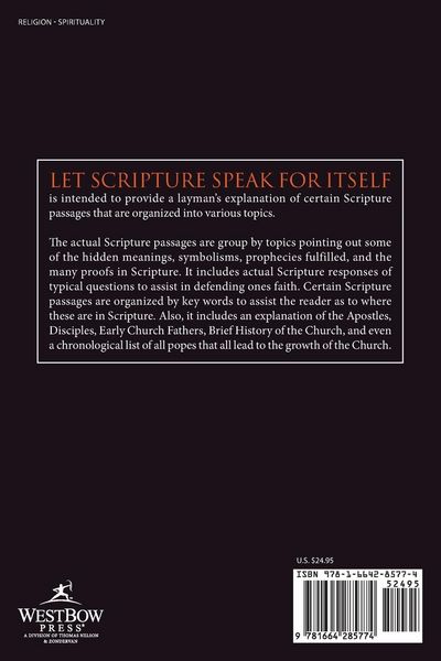 Produktbild: Let Scripture Speak for Itself