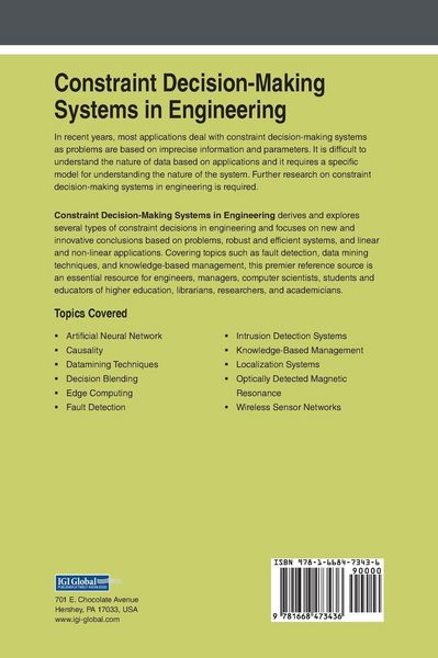 Produktbild: Constraint Decision-Making Systems in Engineering