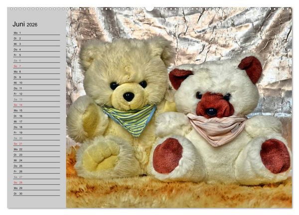 Produktbild: TEDDYB&Auml;R, OH TEDDYB&Auml;R... (hochwertiger Premium Wandkalender 2026 DIN A2 quer), Kunstdruck in Hochglanz
