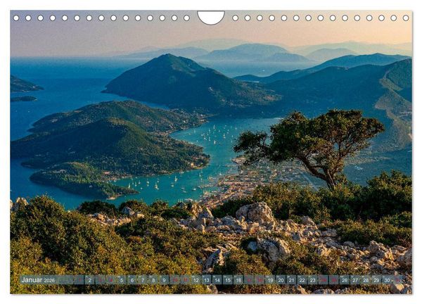 Produktbild: Lefkada - die wei&szlig;e Perle im Ionischen Meer (Wandkalender 2026 DIN A4 quer), CALVENDO Monatskalender