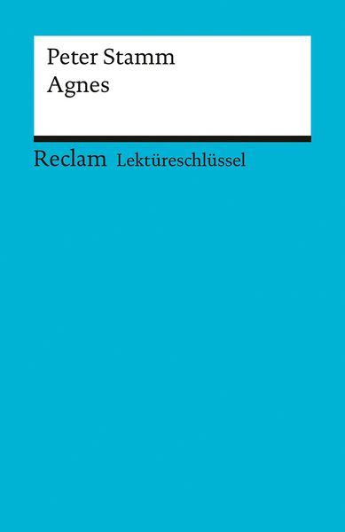 Produktbild: Lekt&uuml;reschl&uuml;ssel zu Peter Stamm: Agnes