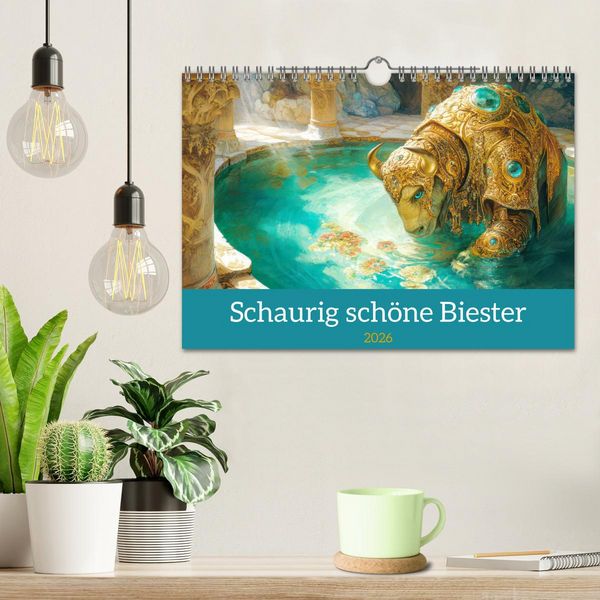 Produktbild: Schaurig sch&ouml;ne Biester (Wandkalender 2026 DIN A4 quer), CALVENDO Monatskalender