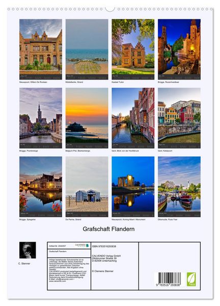 Produktbild: Grafschaft Flandern (hochwertiger Premium Wandkalender 2026 DIN A2 hoch), Kunstdruck in Hochglanz