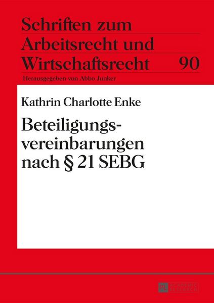 Produktbild: Beteiligungsvereinbarungen nach &sect; 21 SEBG
