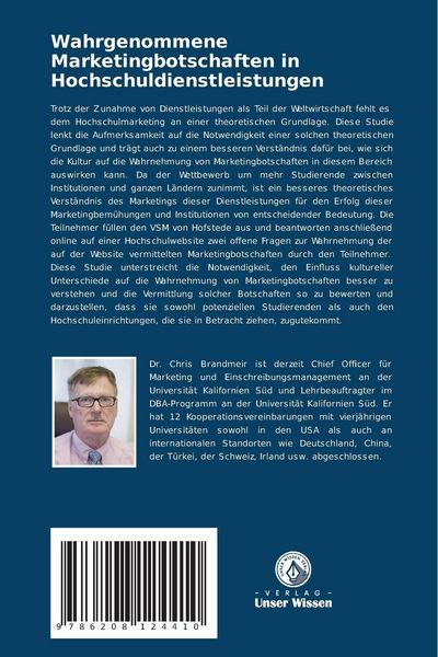 Produktbild: Wahrgenommene Marketingbotschaften in Hochschuldienstleistungen
