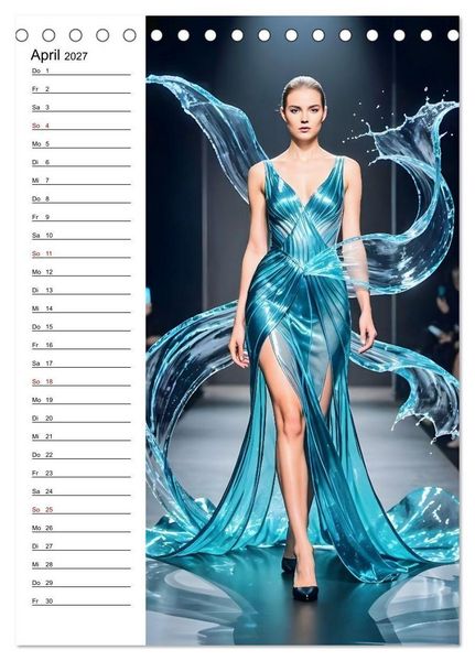 Produktbild: Impossible Couture - Futuristische Mode jenseits von Schwerkraft und Realit&auml;t (Tischkalender 2027 DIN A5 hoch), CALVENDO Monatskalender