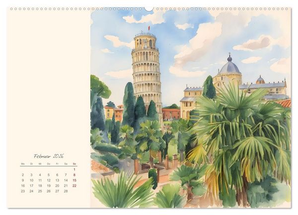 Produktbild: Rundreise durch die Toskana (Wandkalender 2026 DIN A2 quer), CALVENDO Monatskalender