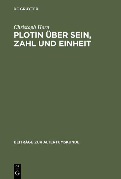 Produktbild: Plotin &uuml;ber Sein, Zahl und Einheit