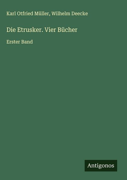 Produktbild: Die Etrusker. Vier B&uuml;cher