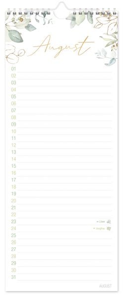 Produktbild: Geburtstagsplaner Wandkalender kompakt