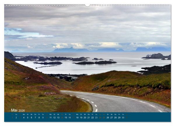 Produktbild: Norwegen atemberaubende Landschaft (Wandkalender 2026 DIN A2 quer), CALVENDO Monatskalender