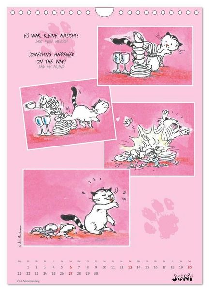 Produktbild: Kater Jacob: Ach Du lieber Mensch (Wandkalender 2027 DIN A4 hoch), CALVENDO Monatskalender