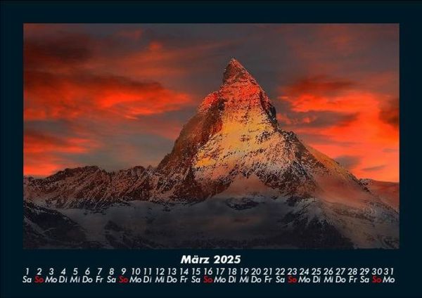 Produktbild: Bergige Welten 2025 Fotokalender DIN A5