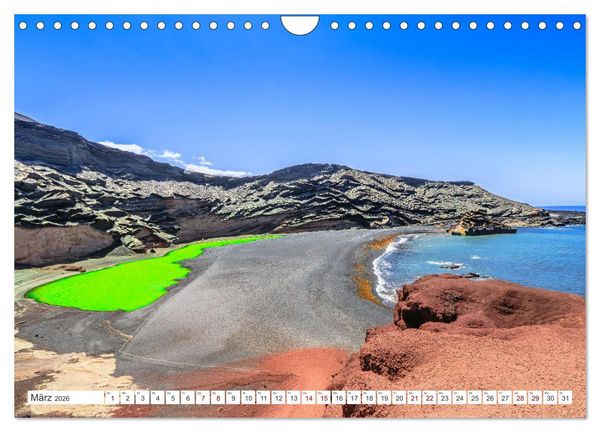 Produktbild: Lanzarote - Wo die Vulkane die Landschaft formten (Wandkalender 2026 DIN A4 quer), CALVENDO Monatskalender