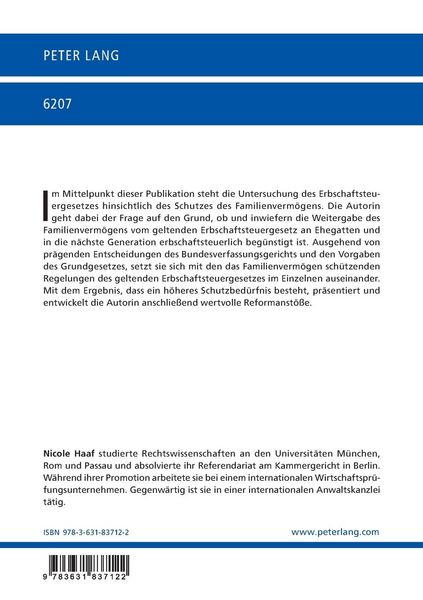 Produktbild: Der Schutz des Familienverm&ouml;gens im Erbschaftsteuerrecht